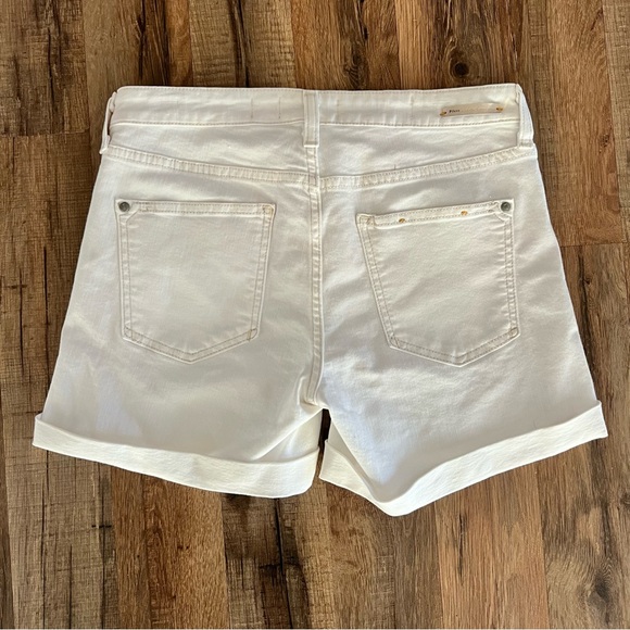 Anthropologie Pilcro and the Letterpress Stet Fit White Denim Shorts 27 - Picture 5 of 8